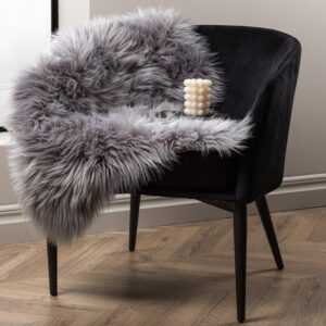 Katy – Plaid – Gris foncé – 90 x 60 cm