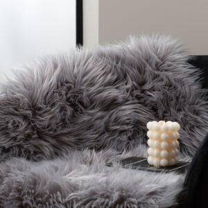 Katy – Plaid – Gris foncé – 90 x 60 cm