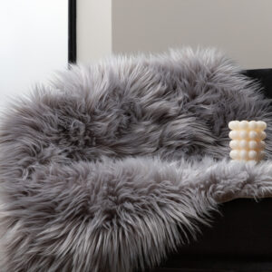 Katy – Plaid – Gris foncé – 90 x 60 cm