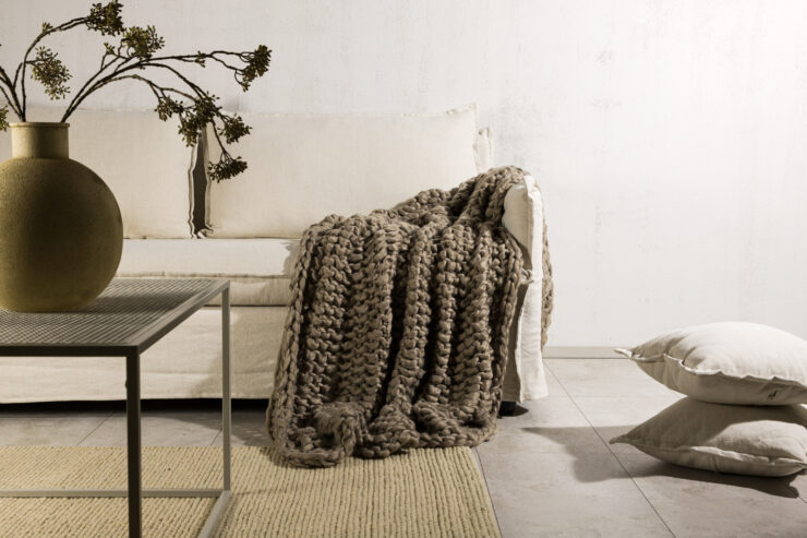 Kate – Plaid – Marron – 170 x 130 cm