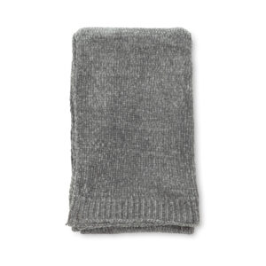 Ally – Plaid – Blanc, Gris foncé – 170 x 130 cm