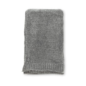 Ally – Plaid – Blanc, Gris foncé – 170 x 130 cm
