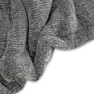 Ally – Plaid – Blanc, Gris foncé – 170 x 130 cm