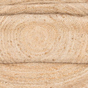 Oliver – Tapis de salon – Noir, Naturel – ⌀200 cm