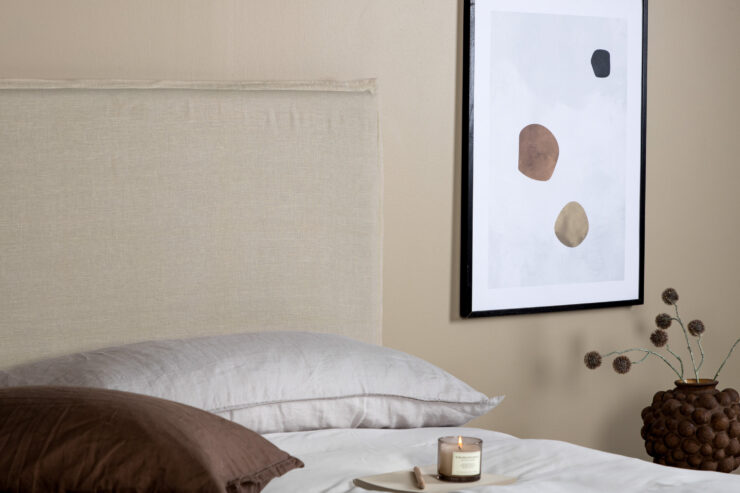 Signe – Headboard Cover – Beige – 10 x 180 x 140 cm