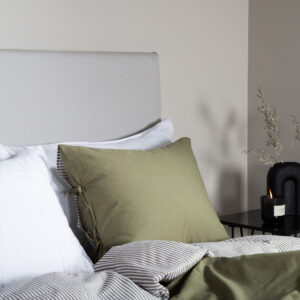Saga – Headboard Cover – Gris clair – 10 x 180 x 140 cm