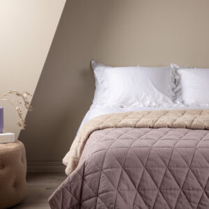 Nilla – Linge de lit – Rose poudré – 150 x 250 cm
