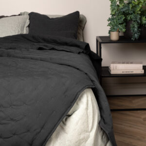 Sally – Linge de lit – Anthracite – 150 x 250 cm