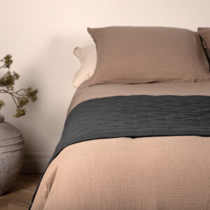 Sally – Linge de lit – Anthracite – 80 x 180 cm