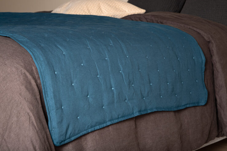 Sally – Linge de lit – Bleu – 80 x 180 cm