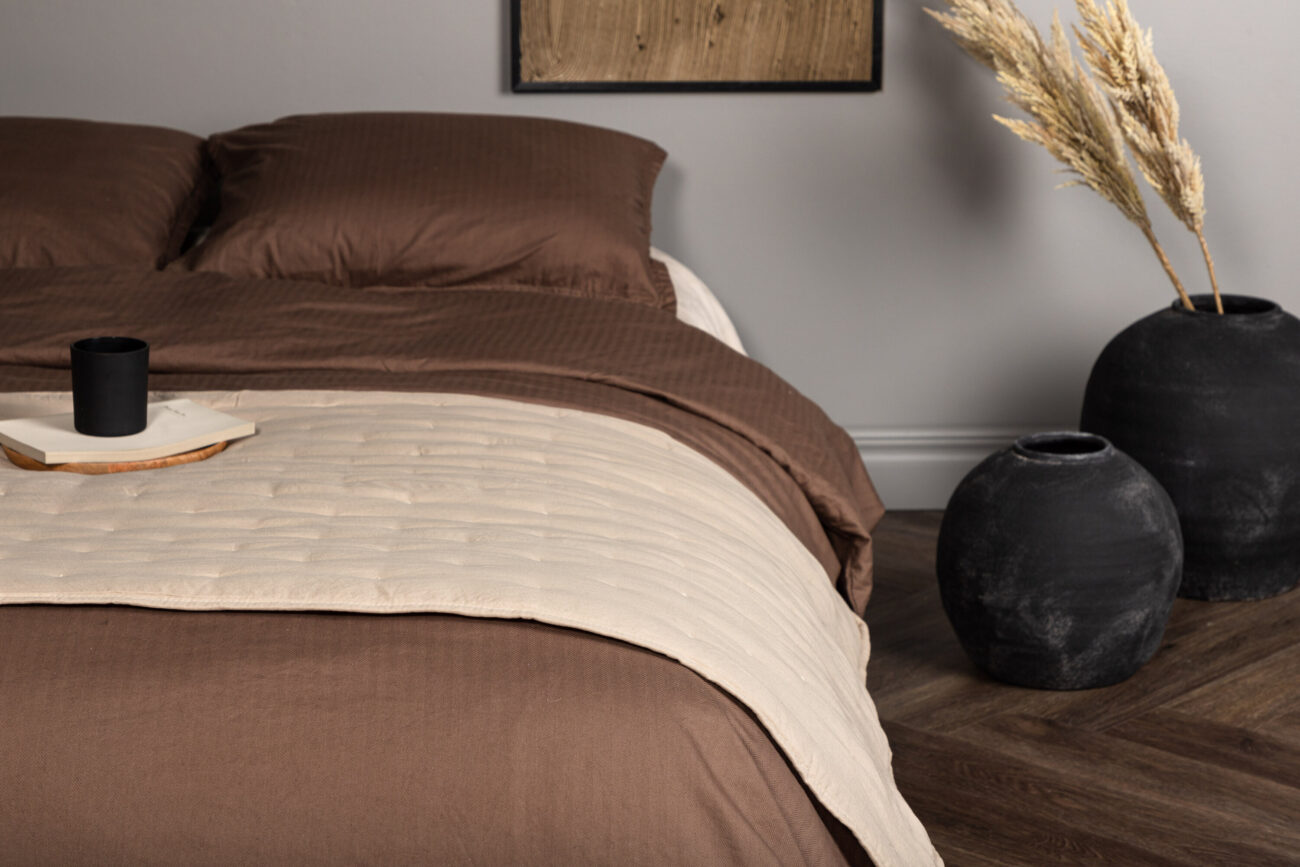 Sally – Linge de lit – Beige – 80 x 260 cm