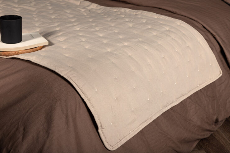 Sally – Linge de lit – Beige – 80 x 260 cm
