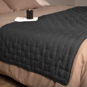 Sally – Linge de lit – Anthracite – 80 x 260 cm