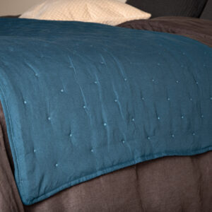 Sally – Linge de lit – Bleu – 80 x 260 cm