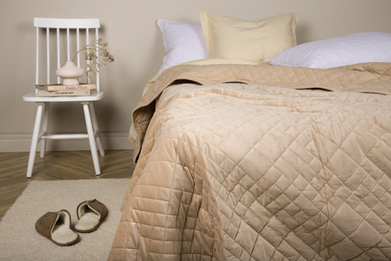 Jilly – Linge de lit – Beige – 260 x 260 cm