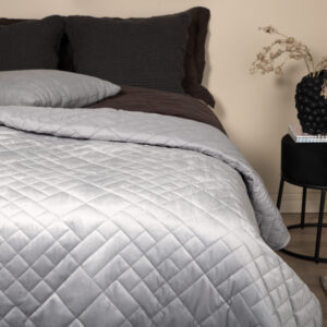 Jilly – Linge de lit – Gris clair – 260 x 260 cm