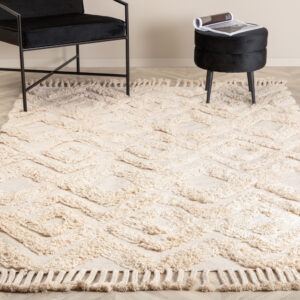 Hilma – Tapis de salon – Naturel, Beige – 300 x 200 cm
