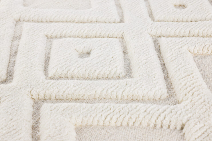 Dahlia – Tapis de salon – Blanc – 400 x 300 cm
