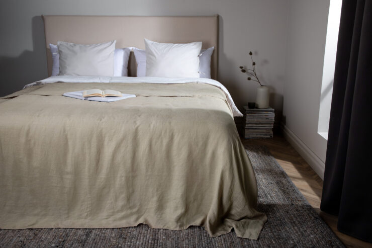 Milo – Linge de lit – Beige – 150 x 250 cm