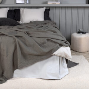 Milo – Linge de lit – Gris clair – 180 x 260 cm