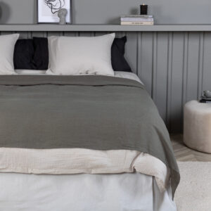 Milo – Linge de lit – Gris clair – 180 x 260 cm