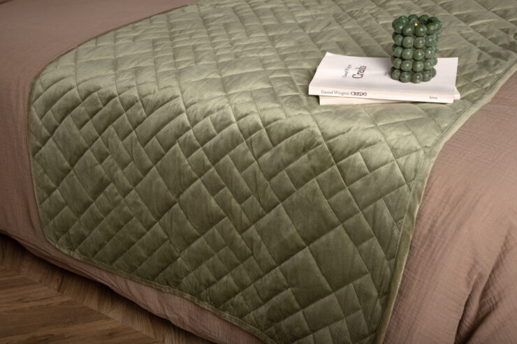 Jilly – Linge de lit – Vert – 80 x 260 cm
