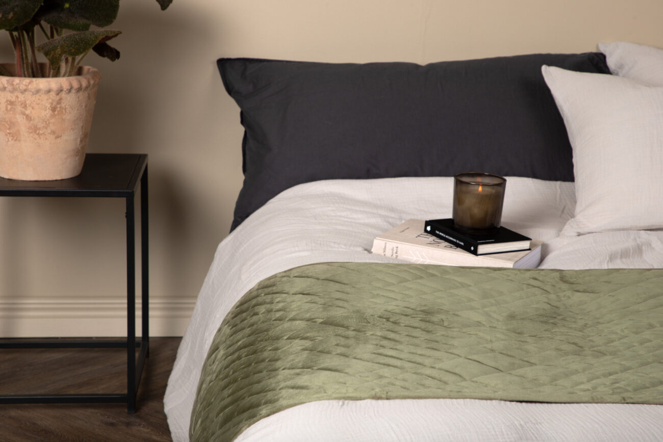 Jilly – Linge de lit – Vert – 80 x 260 cm