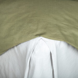 Jenna – Linge de lit – Vert mousse, Blanc – 220 x 240 cm