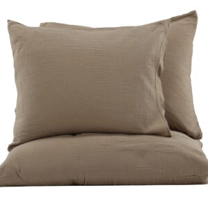 Mila – Linge de lit – Marron – 220 x 240 cm