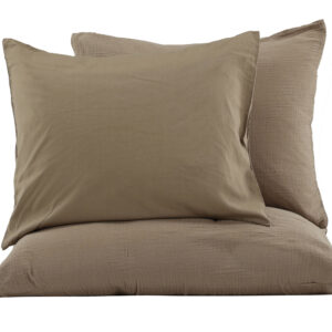 Mila – Linge de lit – Marron – 220 x 240 cm