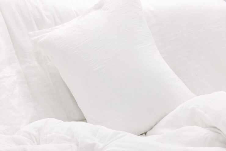 Mila – Linge de lit – Blanc – 50 x 60 + 150 x 200 cm