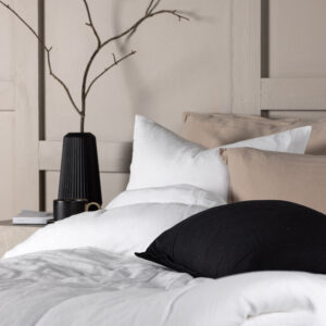 Mila – Linge de lit – Blanc – 50 x 60 + 150 x 200 cm