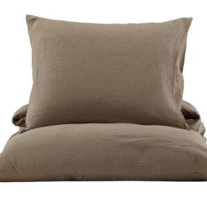 Mila – Linge de lit – Marron – 200 x 150 cm