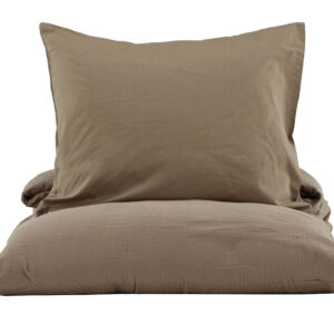 Mila – Linge de lit – Marron – 200 x 150 cm