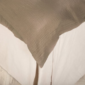 Mila – Linge de lit – Marron – 200 x 150 cm