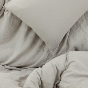 Mila – Linge de lit – Gris clair – 200 x 150 cm