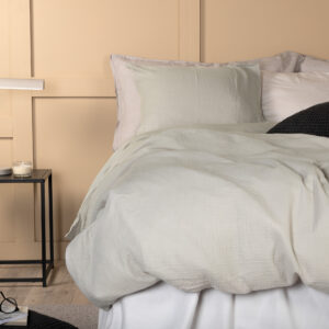 Mila – Linge de lit – Gris clair – 200 x 150 cm