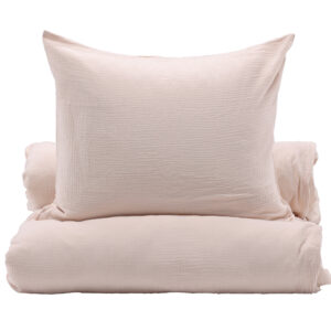 Mila – Linge de lit – Rose clair – 50 x 60 + 150 x 200 cm