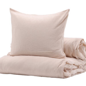Mila – Linge de lit – Rose clair – 50 x 60 + 150 x 200 cm