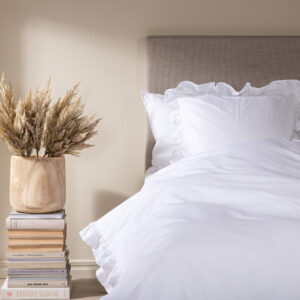 Levi – Linge de lit – Blanc – 200 x 150 cm