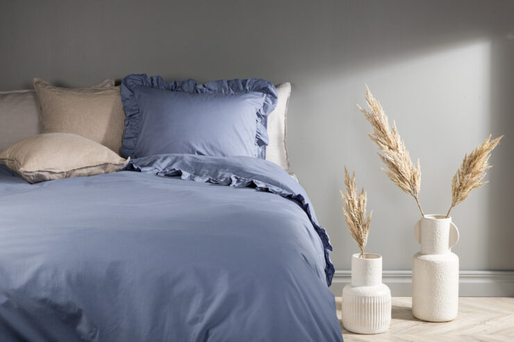 Levi – Linge de lit – Bleu – 200 x 150 cm