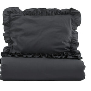 Levi – Linge de lit – Anthracite – 200 x 150 cm