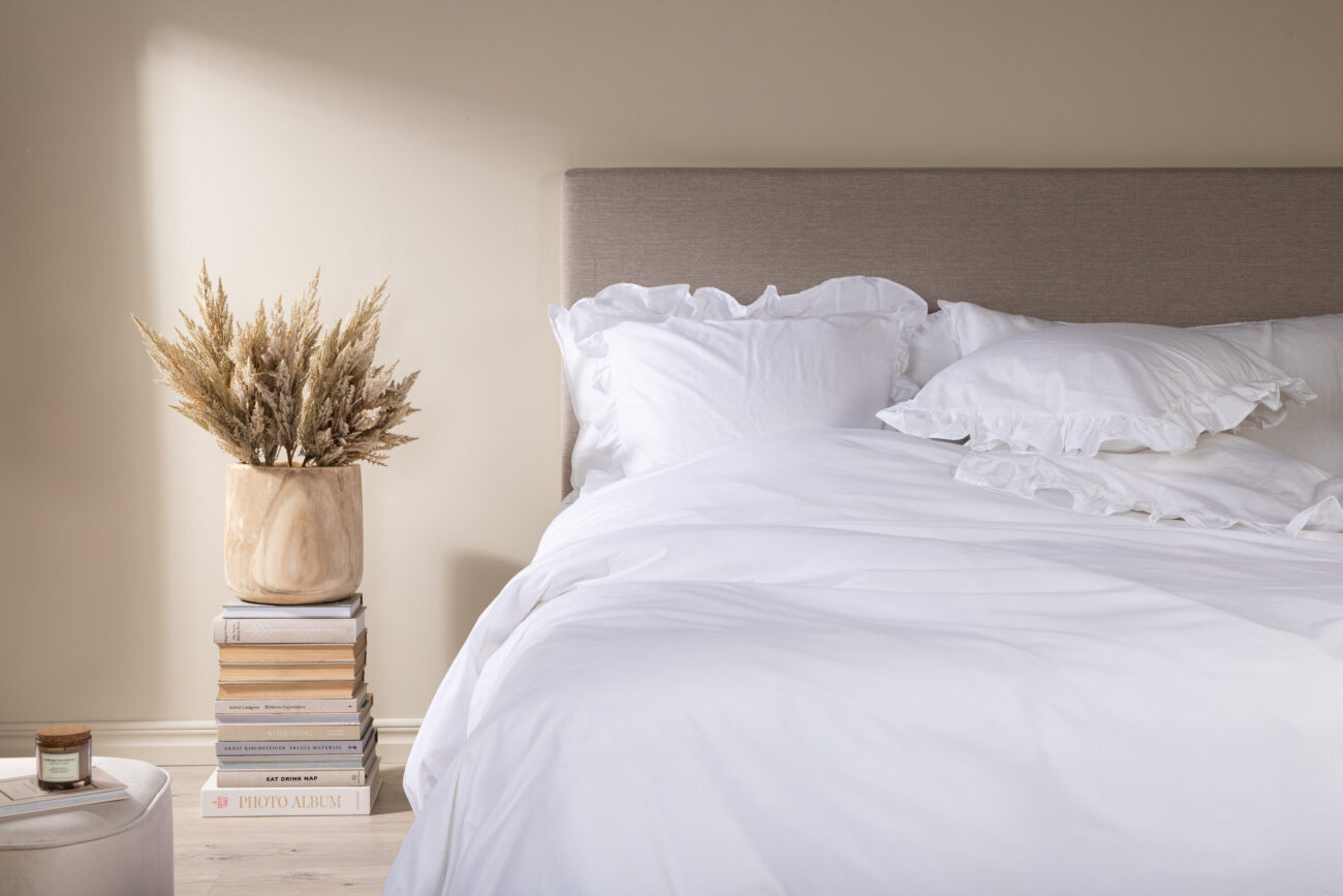 Levi – Linge de lit – Blanc – 220 x 240 cm