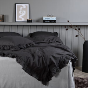 Levi – Linge de lit – Anthracite – 220 x 240 cm