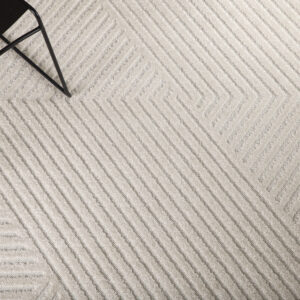 Aron – Tapis de salon – Blanc – 340 x 240 cm