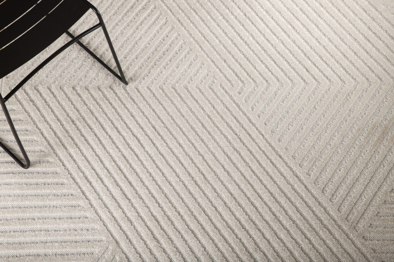 Aron – Tapis de salon – Blanc – 290 x 200 cm