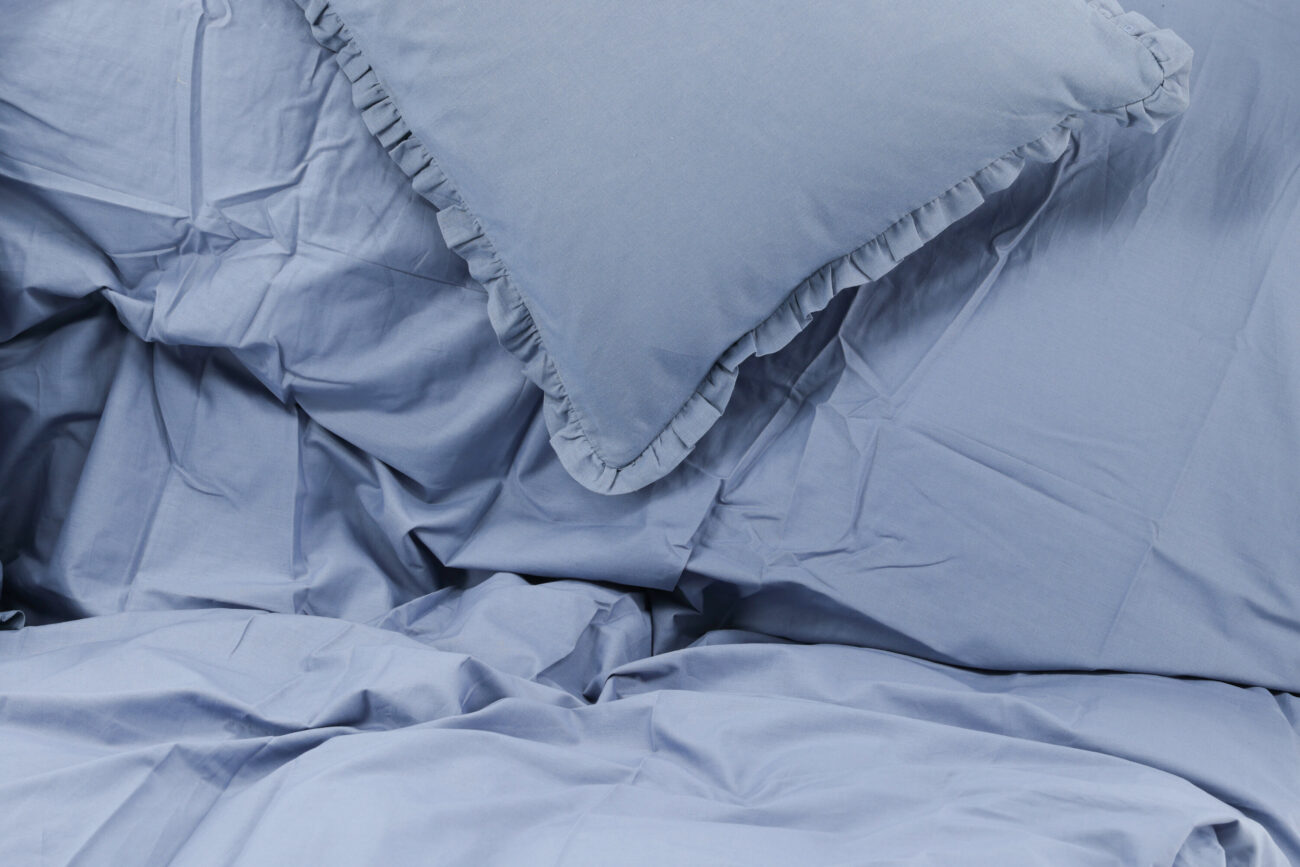 Lias – Linge de lit – Bleu – 200 x 150 cm