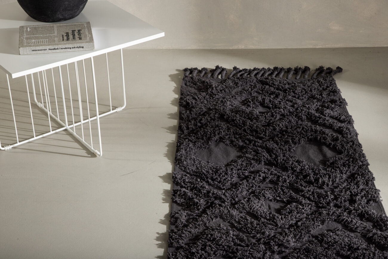 Hilma – Hallway Runners – Gris foncé – 200 x 70 cm