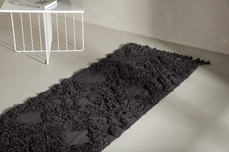 Hilma – Hallway Runners – Gris foncé – 200 x 70 cm