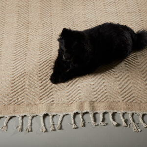 Loke – Tapis de salon – Beige, Blanc – 300 x 200 cm